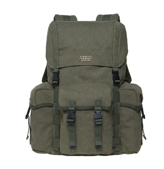 New multifunctional large-capacity backpack for men and women, canvas outdoor activity backpack [Army Green]