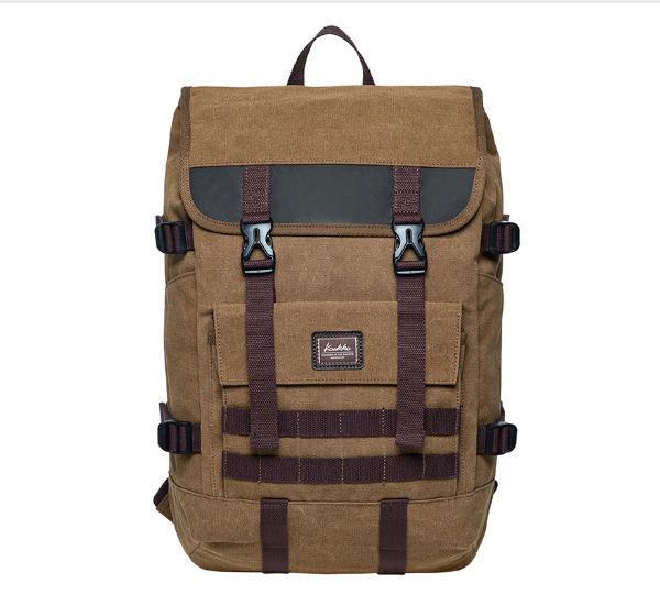 New travel backpack for men and women large capacity backpack [canvas khaki]