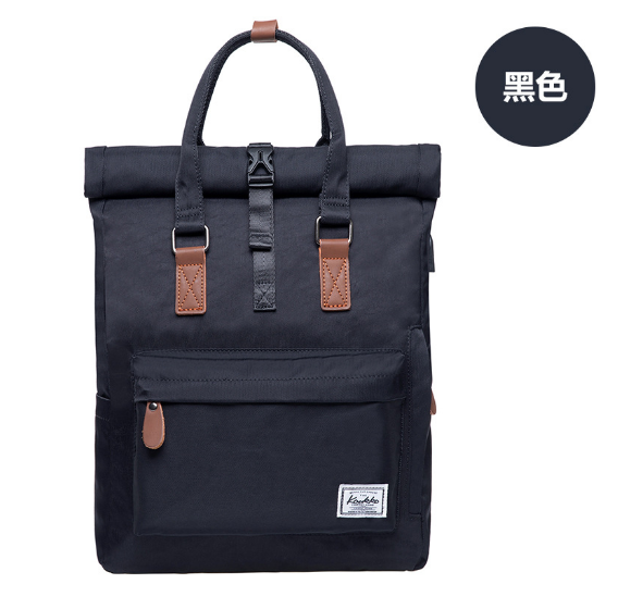 New laptop bag, mountaineering backpack, school bag for men and women [black]