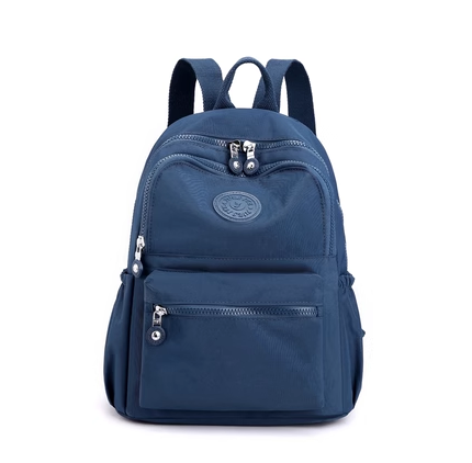 New Women's Backpack Oxford Cloth Backpack Large Capacity Versatile Canvas Bag Travel Bag [Blue]