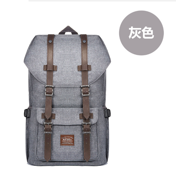New short-term travel backpack for men and women, computer bag [grey]