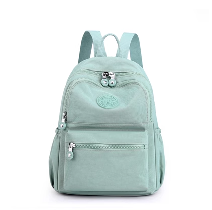 New Women's Backpack Oxford Cloth Backpack Large Capacity Versatile Canvas Bag Travel Bag [Aqua Blue]