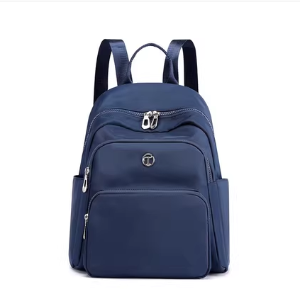 New Women's Backpack Korean Oxford Cloth Backpack Large Capacity Canvas Bag Travel Bag [Blue]