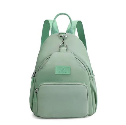 New Women's Backpack Travel Oxford Cloth Backpack Canvas Bag [Light Green]
