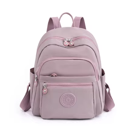 Hot Selling Women's Backpack Travel Oxford Cloth Backpack Versatile Canvas Bag Multi-Function [Light Elegant Purple]