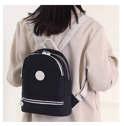 Hot Selling Oxford Cloth Backpack Travel Oxford Cloth Women's Bag Multifunctional Leisure Travel Small Backpack [Classic Black]
