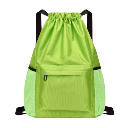 Hot Selling Oxford Cloth Large Capacity Drawstring Backpack for Women Drawstring Pocket Gym Bag Sports Travel Bag [Green Small]
