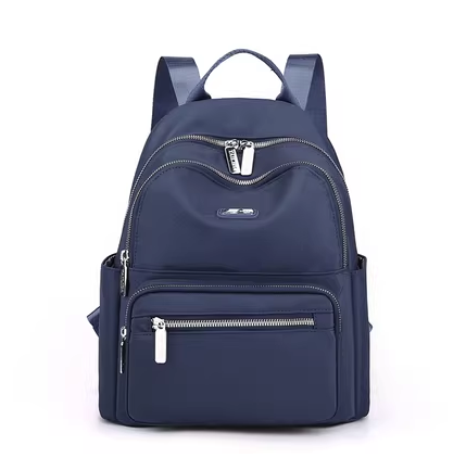 Hot Selling Backpack Women's Sports Travel Oxford Cloth Backpack Canvas Small Bag [Dark Blue]