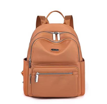 Hot Selling Backpack Women's Sports Travel Oxford Cloth Backpack Canvas Small Bag [Orange]