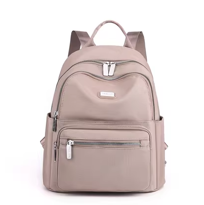 Hot Selling Backpack Women's Sports Travel Oxford Cloth Backpack Canvas Small Bag [Champagne Color]