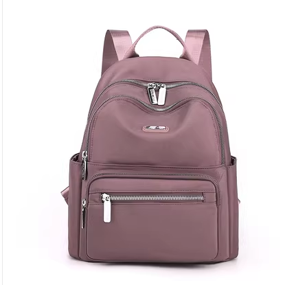 Hot Selling Backpack Women's Sports Travel Oxford Cloth Backpack Canvas Small Bag [Bean Paste Color]