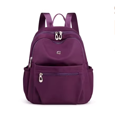Hot Selling Korean Style Fashionable Oxford Cloth Lightweight Simple Backpack Sports Travel Bag Multifunctional Rucksack [Purple]