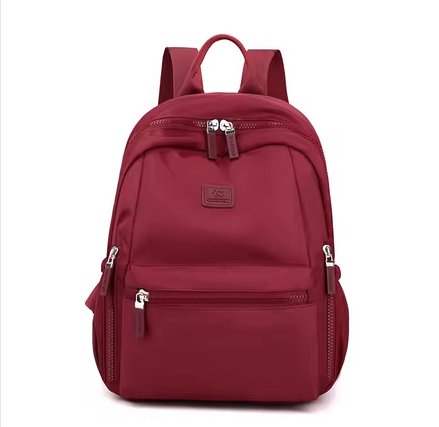 Hot Selling Women's Backpack Travel Oxford Cloth Backpack Canvas Bag [Burgundy Red]