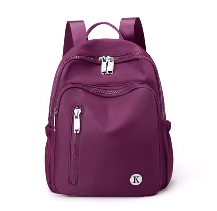 Hot Selling Women's Backpack Travel Oxford Cloth Backpack Multifunctional Canvas Small Bag [Purple]