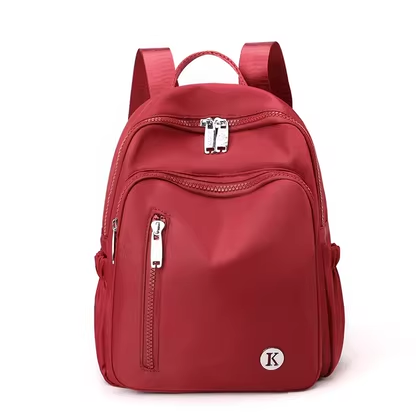 Hot Selling Women's Backpack Travel Oxford Cloth Backpack Multifunctional Canvas Small Bag [Burgundy Red]