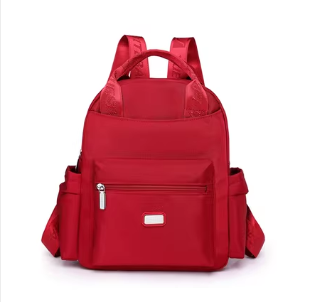 Hot Selling Oxford Cloth Backpack Women's Small Backpack Canvas Travel Bag [Red]