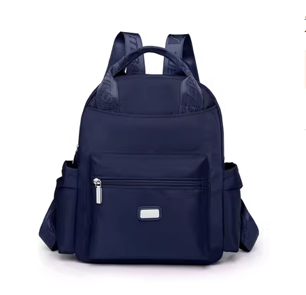 Hot Selling Oxford Cloth Backpack Women's Small Backpack Canvas Travel Bag [Navy Blue]