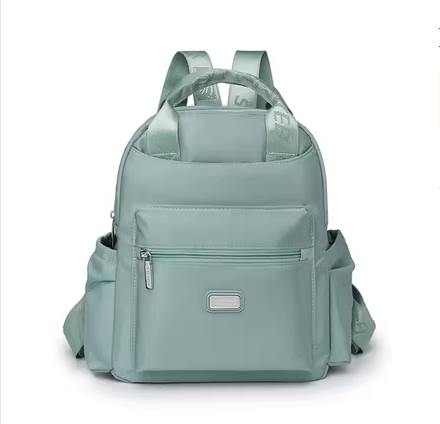 Hot Selling Oxford Cloth Backpack Women's Small Backpack Canvas Travel Bag [Green]