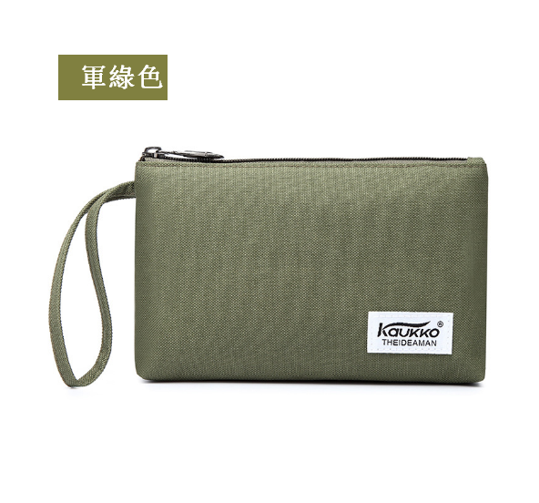Hot selling nylon wallet, mobile phone bag, key bag for men and women [military green]