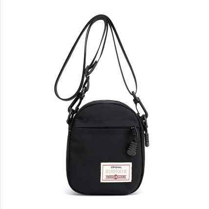 Hot Selling Korean Style Halter Shoulder Crossbody Coin Purse Versatile Mini Bag Vertical Mobile Phone Bag [Black]