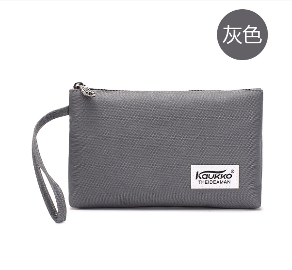 Hot selling nylon wallet, mobile phone bag, key bag for men and women [grey]