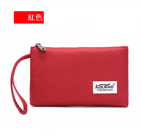 Hot selling nylon wallet, mobile phone bag, key bag for men and women [red]