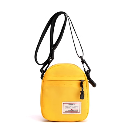 Hot Selling Korean Style Halter Shoulder Crossbody Coin Purse Versatile Mini Bag Vertical Mobile Phone Bag [Yellow]