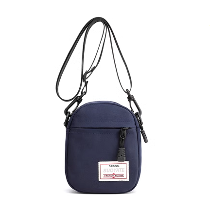 Hot Selling Korean Style Halter Shoulder Crossbody Coin Purse Versatile Mini Bag Vertical Mobile Phone Bag [Dark Blue]