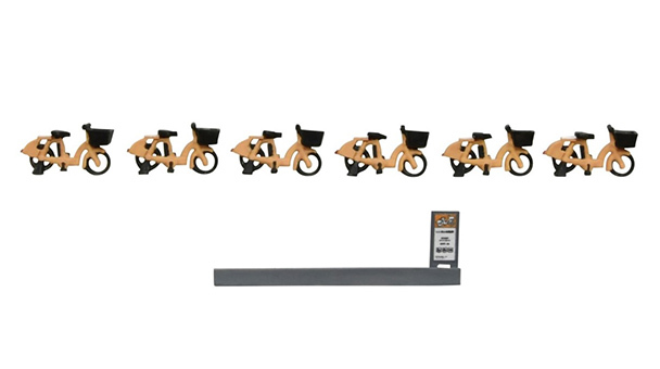 Tomytec 情景小物 140 N規 租借自行車