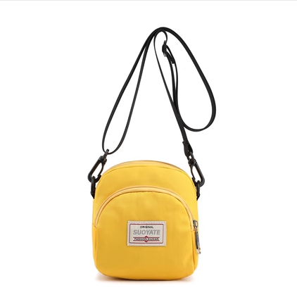 Hot selling mini fabric mobile phone bag for women, small bag, crossbody coin purse [yellow]