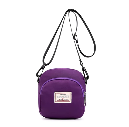 Hot Selling Mini Fabric Mobile Phone Bag for Women Small Bag Crossbody Coin Purse [Purple]