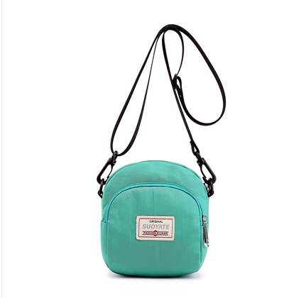 Hot selling mini fabric mobile phone bag for women, small bag, crossbody coin purse [Lake color]