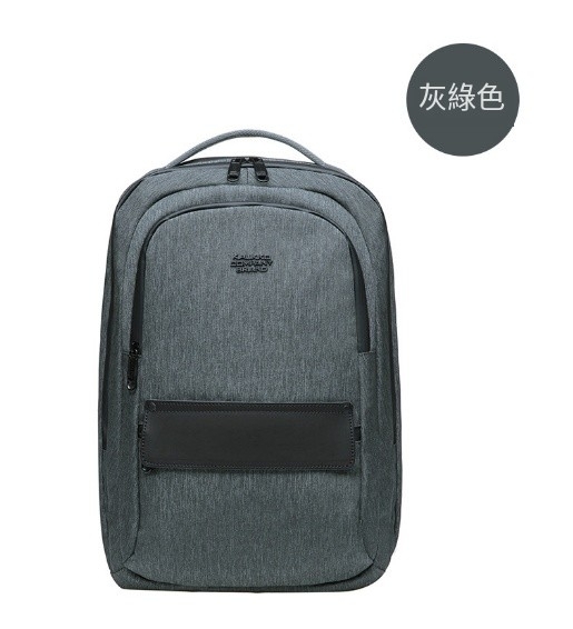Hot selling men's and women's same style backpacks, school bags, portable computer backpacks [gray green]