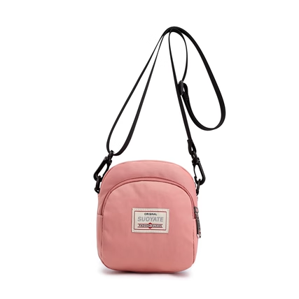 Hot selling mini fabric mobile phone bag for women, small bag, crossbody coin purse [pink]