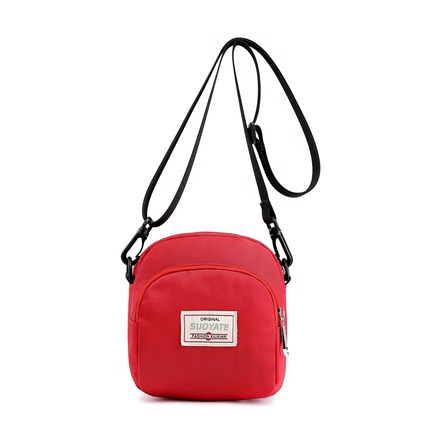 Hot selling mini fabric mobile phone bag for women, small bag, crossbody coin purse [red]