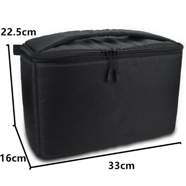 Hot selling waterproof micro-SLR camera inner camera bag [large horizontal version (X80) black]