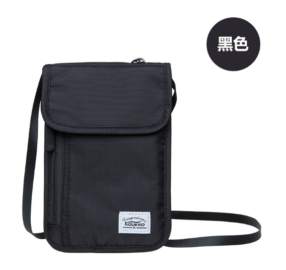 Hot selling outdoor portable compact mobile phone bag and ID card holder for men and women [black]