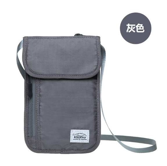 Hot selling outdoor portable compact mobile phone bag and ID card holder for men and women [grey]