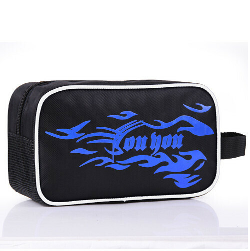 Hot Selling Multifunctional Storage Bag for Swimming Supplies (Black Base and Blue Fire)