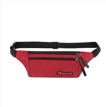 Hot selling waist bag for women, sports and outdoor waist bag, lightweight and thin running mobile phone waist bag, close-fitting cycling bag wallet, mobile phone bag [LZ Red]