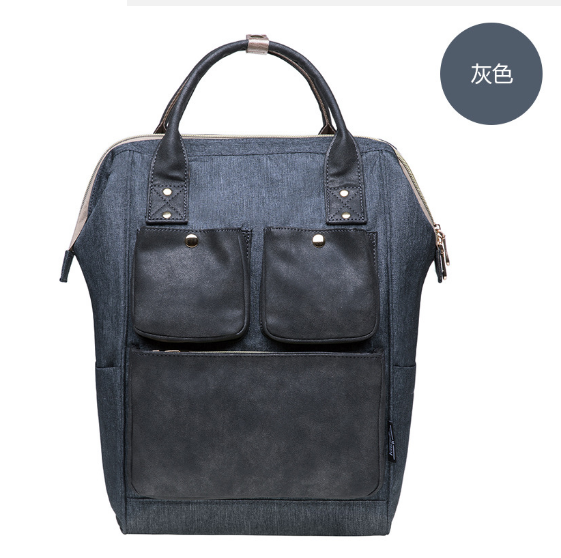 Hot selling easy to carry mommy bag backpack [grey]