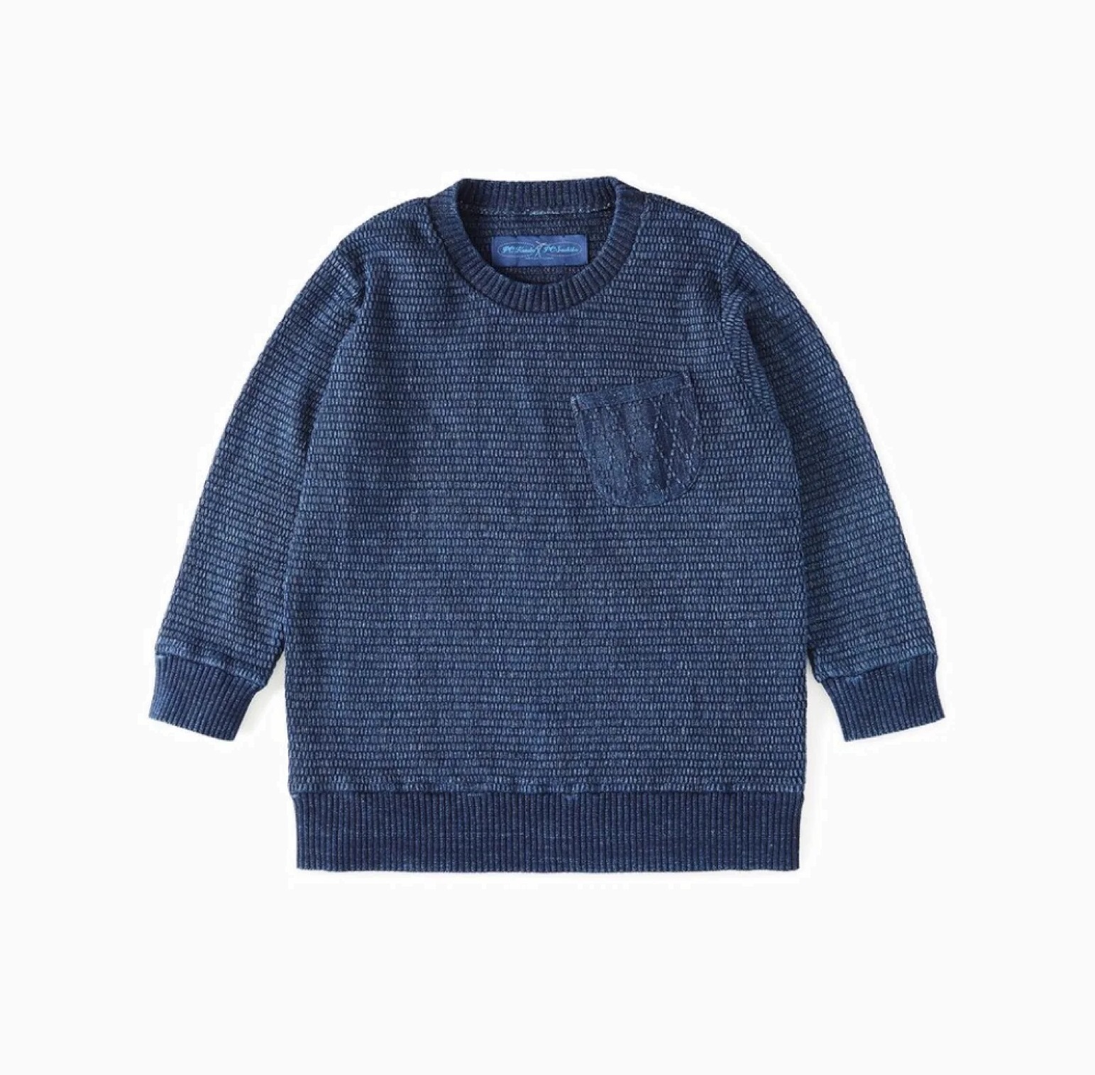 RE-STOCK: PORTER CLASSIC BEATNIK KENDO KNIT CREWNECK - NAVY PRE ORDER ITEM (預訂中)