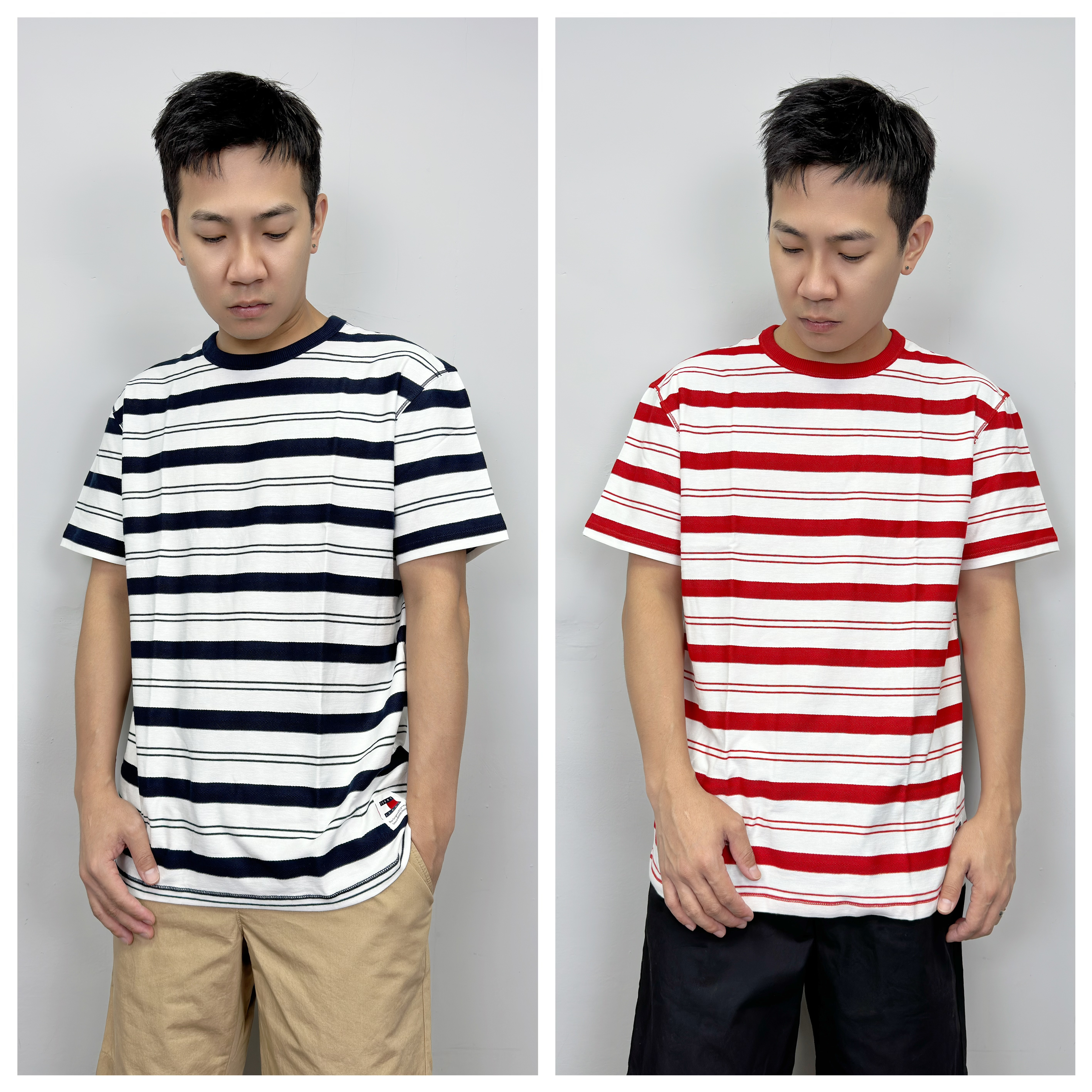 Tommy Jeans 織布橫條紋 短袖上衣 短T