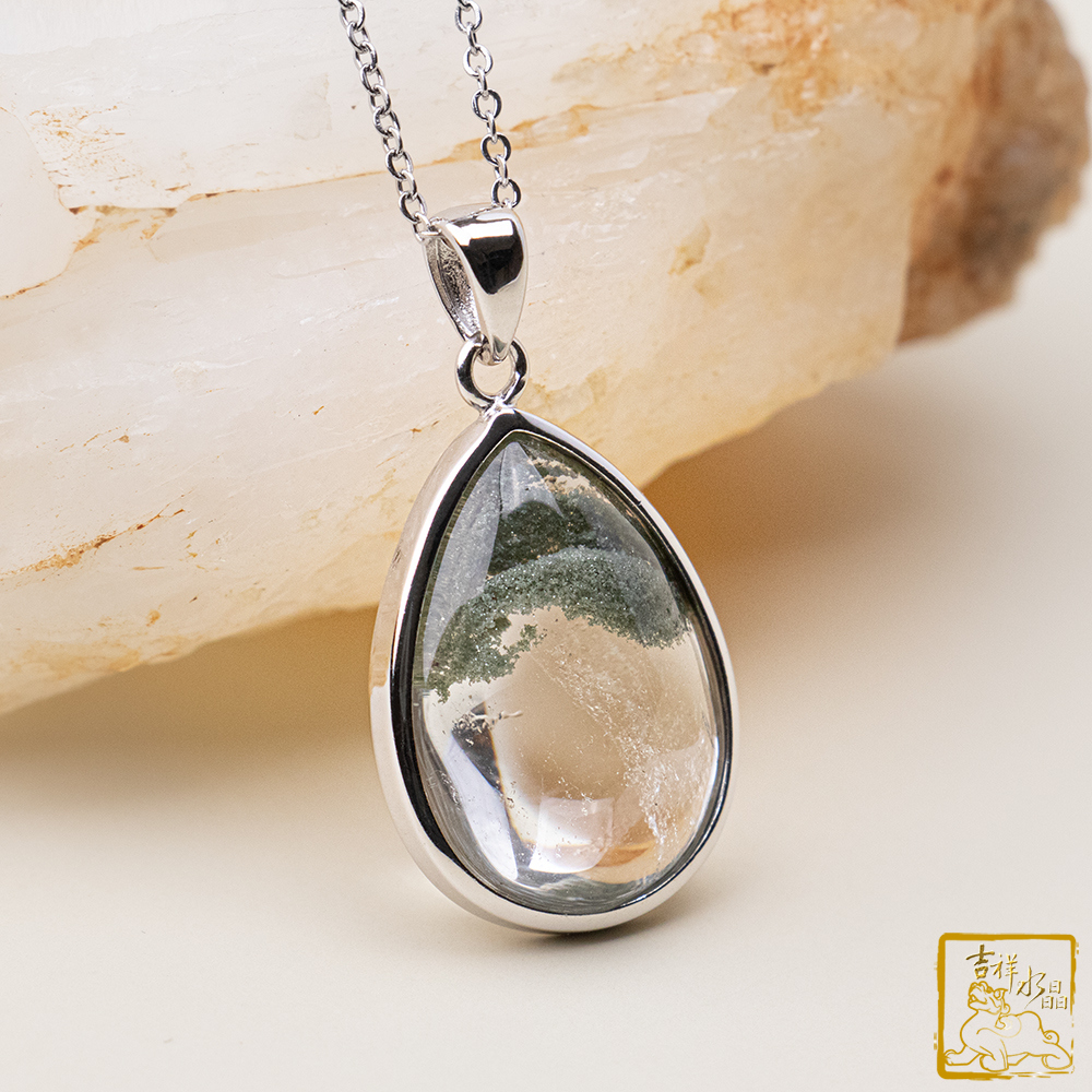 綠幽靈水滴墜 4.6g 好運貴人