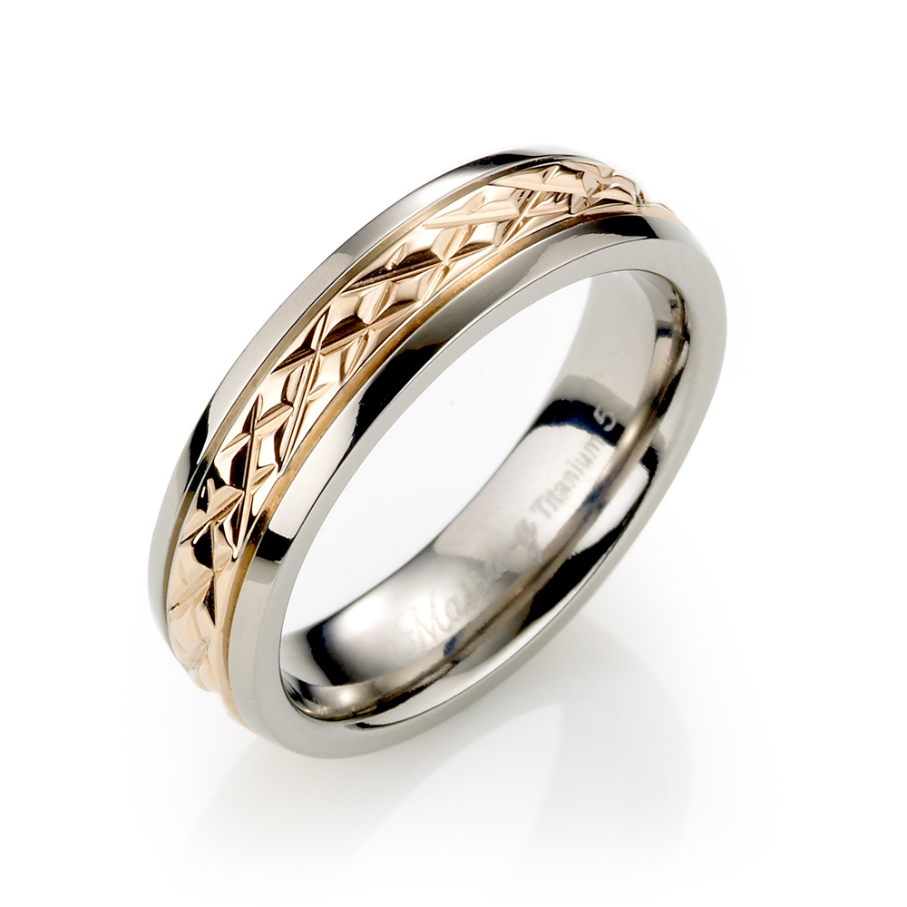 MASSA-G DECO系列【輕甜承諾-玫瑰金】 鈦金女戒