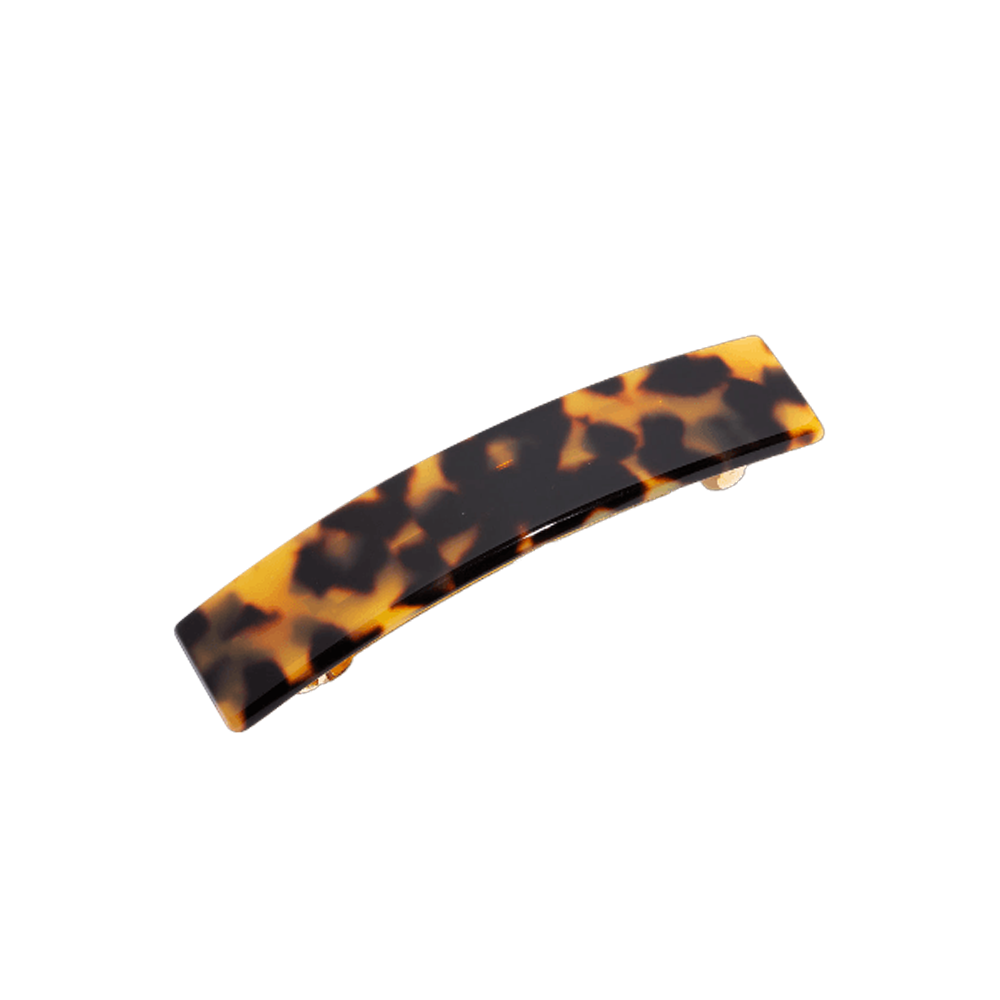 FRANCE LUXE 經典長方形髮夾〈琥珀色〉