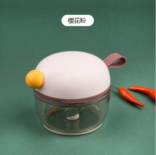 激抵【北歐風省時櫥具】「慳時間。 櫥房必備」北歐櫥具手拉蒜泥神器（顏色櫻花粉）