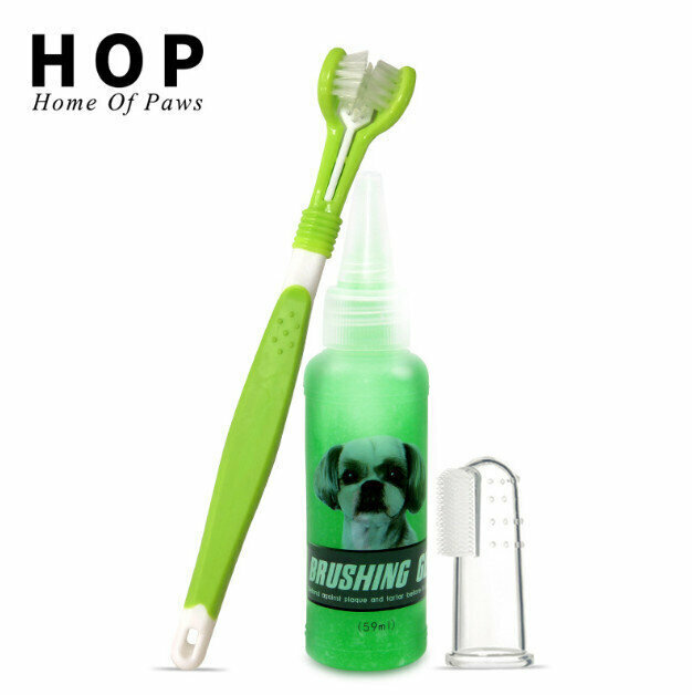 Pet toothpaste toothbrush set (gel toothpaste set)