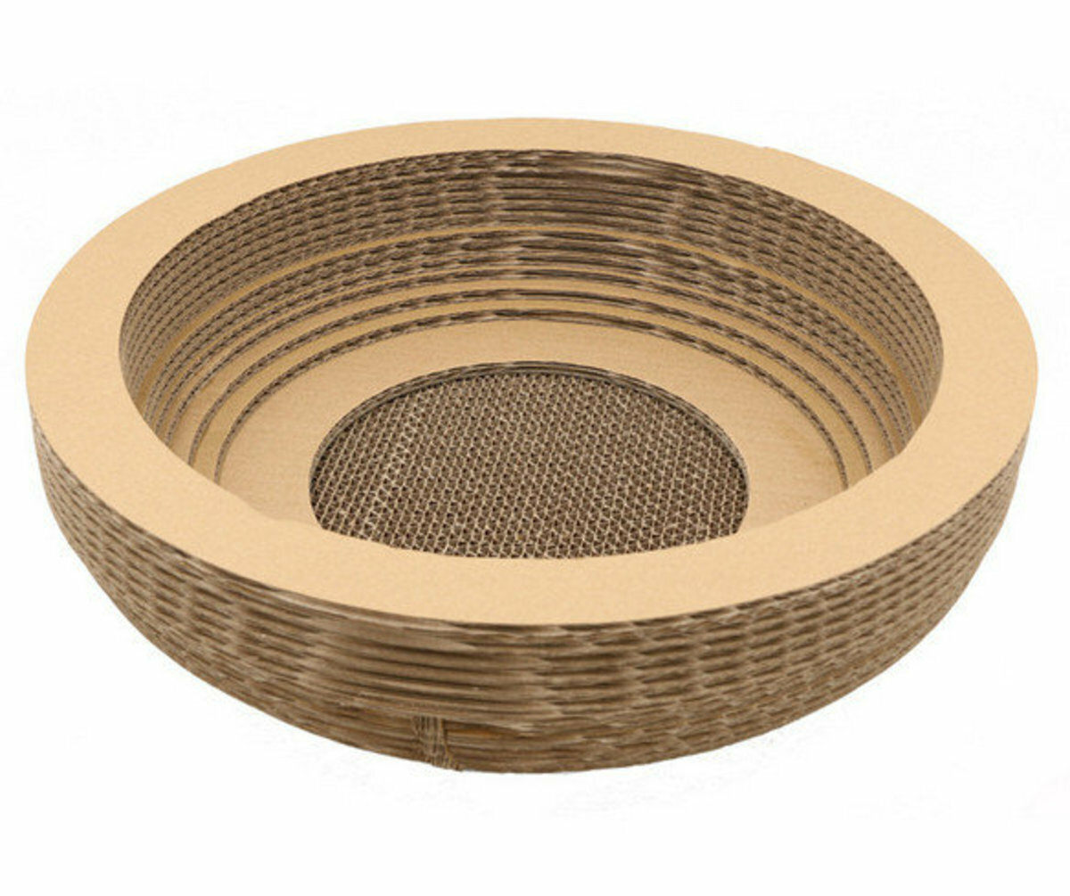 熱賣Cat  Scratching Pad (Bowl Shape) 瓦通紙貓抓板 (碗型 尺寸：40*11CM)  
