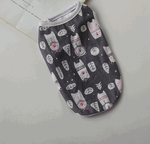 爆款寵物貓咪狗狗衣服【灰色】【尺碼XL】